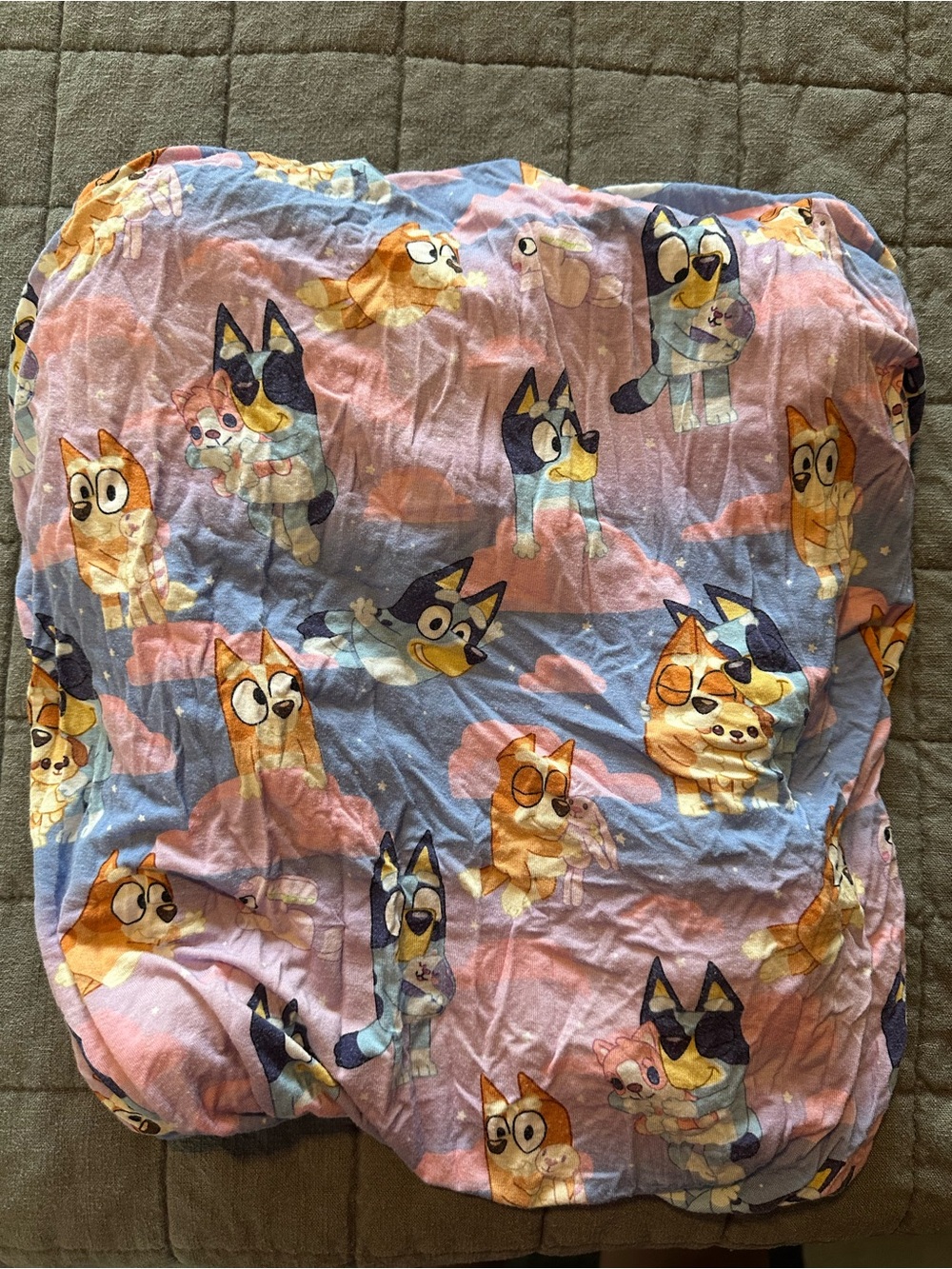 Little Sleepies Bluey Sleepytime Crib sheet